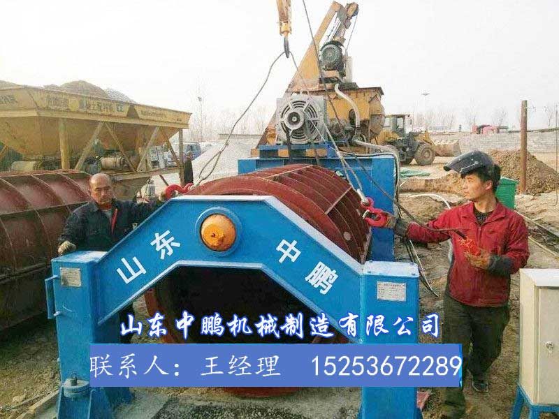懸輥式水泥制管機的安裝